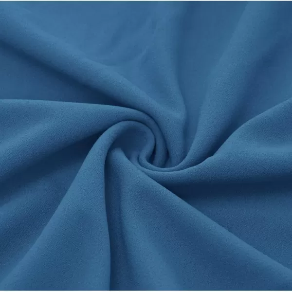 HomRain Ruffle Sleeve Cocktail Dresses for Wedding Guest Fit and Flare Tea Length Party Dress