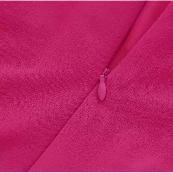 HomRain Ruffle Sleeve Cocktail Dresses for Wedding Guest Fit and Flare Tea Length Party Dress