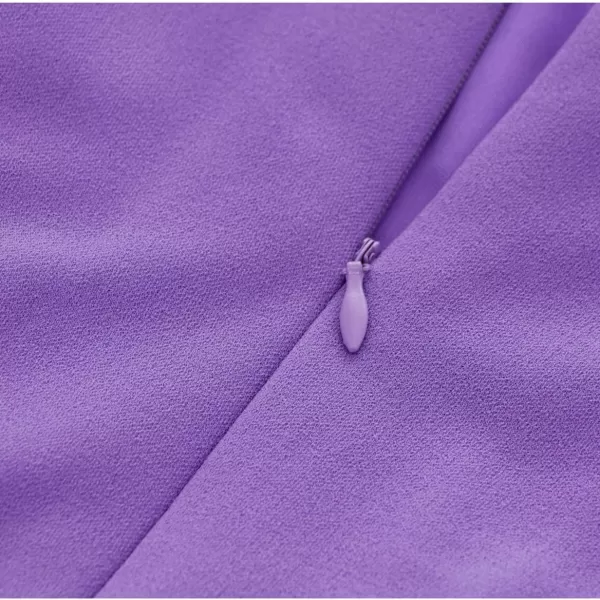 HomRain Ruffle Sleeve Cocktail Dresses for Wedding Guest Fit and Flare Tea Length Party Dress