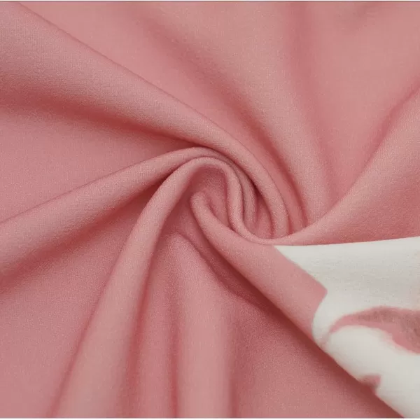 HomRain Ruffle Sleeve Cocktail Dresses for Wedding Guest Fit and Flare Tea Length Party Dress
