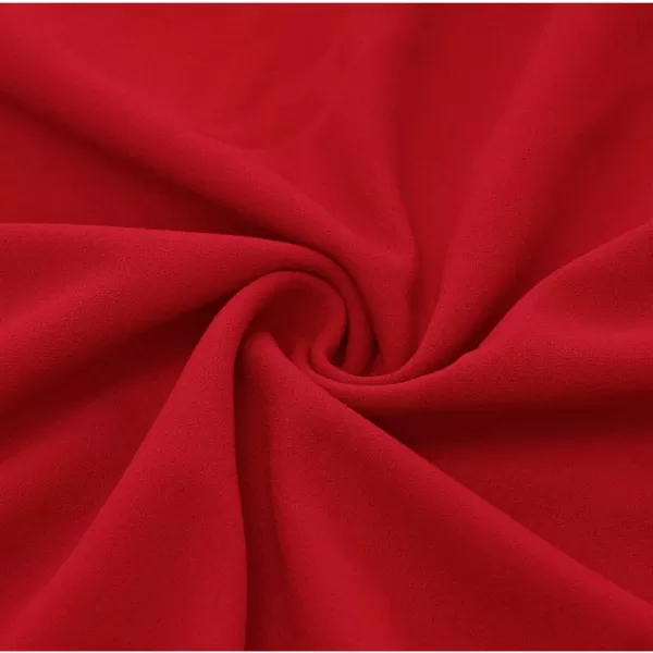 HomRain Ruffle Sleeve Cocktail Dresses for Wedding Guest Fit and Flare Tea Length Party Dress