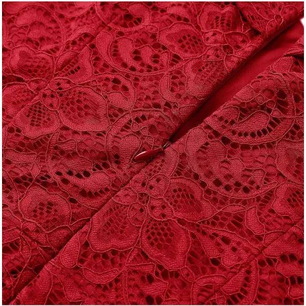 HomRain Women's Elegant Floral Lace Dress Off The Shoulder High Low Hem Dresses for Wedding for Cocktail for Party