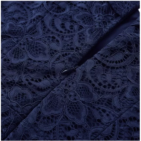 HomRain Women's Elegant Floral Lace Dress Off The Shoulder High Low Hem Dresses for Wedding for Cocktail for Party