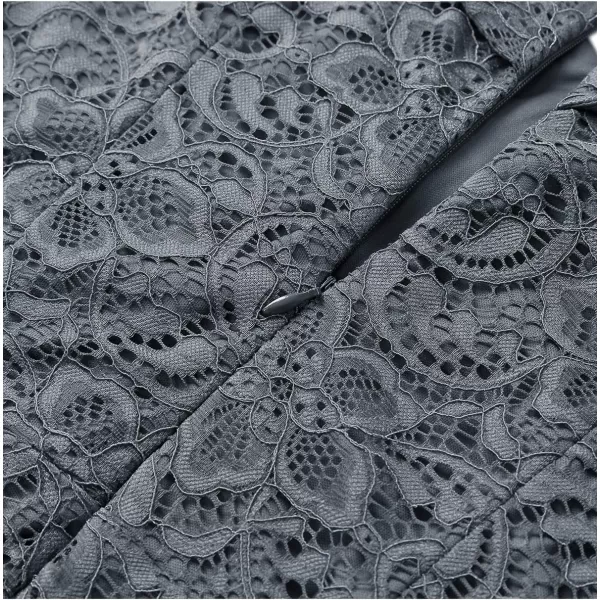 HomRain Women's Elegant Floral Lace Dress Off The Shoulder High Low Hem Dresses for Wedding for Cocktail for Party