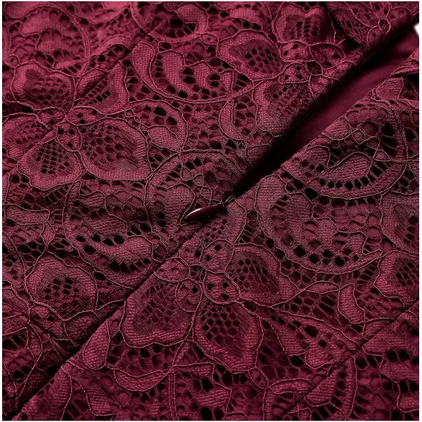 HomRain Women's Elegant Floral Lace Dress Off The Shoulder High Low Hem Dresses for Wedding for Cocktail for Party