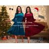 imageHomRain Womens Velvet Dress Long Sleeve Velvet Wedding Guest Dress Velvet Dresse for Women Cocktail Evening PartyVelvetturquoise