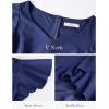 imageHomRain V Neck Formal Wedding Guest Bridesmaid Dresses for Women 2025 Ruffle Sleeves for Cocktail Graduation Modest DressNavy