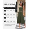 imageHomRain 2 Piece Skirt Sets for Women Summer 2025Beach Vacation Outfits Skirts Tube Top Date Cocktail Wedding DressesArm Green