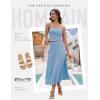 imageHomRain 2 Piece Skirt Sets for Women Summer 2025Beach Vacation Outfits Skirts Tube Top Date Cocktail Wedding DressesBlue