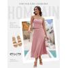 imageHomRain 2 Piece Skirt Sets for Women Summer 2025Beach Vacation Outfits Skirts Tube Top Date Cocktail Wedding DressesBlush
