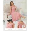 imageHomRain Formal Dress Spring Collection Church Pink Blush Ruffle Dresses for Women 2025 Elegant Ruffle Midi Gown for Party Blush L