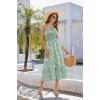 imageHomRain Summer Halter Dresses for Women 2025 Floral Maxi Dress with Sleeveless for Casual Flowy Boho Beach WeddingGreen White Daisy