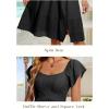 imageHomRain Womens Casual Wedding Dresses for Summer 2025 Vintage Graduation Square Neck Cocktail Beach Dress for Tea PartyBlack