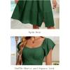 imageHomRain Womens Casual Wedding Dresses for Summer 2025 Vintage Graduation Square Neck Cocktail Beach Dress for Tea PartyDark Green
