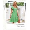 imageHomRain Womens Casual Wedding Dresses for Summer 2025 Vintage Graduation Square Neck Cocktail Beach Dress for Tea PartyMint