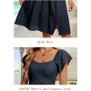 imageHomRain Womens Casual Wedding Dresses for Summer 2025 Vintage Graduation Square Neck Cocktail Beach Dress for Tea PartyNavy
