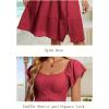 imageHomRain Womens Casual Wedding Dresses for Summer 2025 Vintage Graduation Square Neck Cocktail Beach Dress for Tea PartyRed