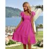 imageHomRain Womens Casual Wedding Dresses for Summer 2025 Vintage Graduation Square Neck Cocktail Beach Dress for Tea PartyRose