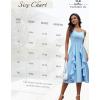 imageHomRain Womens Cocktail Tea Party Beach Dresses Formal Graduation Wedding Guest Chiffon Summer Evening Elegant Dress 2025Blue