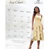 imageHomRain Womens Cocktail Tea Party Beach Dresses Formal Graduation Wedding Guest Chiffon Summer Evening Elegant Dress 2025Champagne