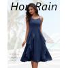 imageHomRain Womens Cocktail Tea Party Beach Dresses Formal Graduation Wedding Guest Chiffon Summer Evening Elegant Dress 2025Navy