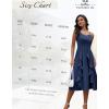 imageHomRain Womens Cocktail Tea Party Beach Dresses Formal Graduation Wedding Guest Chiffon Summer Evening Elegant Dress 2025Navy
