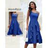 imageHomRain Womens Cocktail Tea Party Beach Dresses Formal Graduation Wedding Guest Chiffon Summer Evening Elegant Dress 2025Royalblue