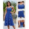 imageHomRain Womens Cocktail Tea Party Beach Dresses Formal Graduation Wedding Guest Chiffon Summer Evening Elegant Dress 2025Royalblue