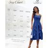 imageHomRain Womens Cocktail Tea Party Beach Dresses Formal Graduation Wedding Guest Chiffon Summer Evening Elegant Dress 2025Royalblue
