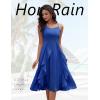 imageHomRain Womens Cocktail Tea Party Beach Dresses Formal Graduation Wedding Guest Chiffon Summer Evening Elegant Dress 2025Royalblue