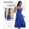 imageHomRain Womens Cocktail Tea Party Beach Dresses Formal Graduation Wedding Guest Chiffon Summer Evening Elegant Dress 2025Royalblue