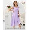 imageHomRain Womens Formal Casual Dress for Summer Lavender Bridesmaid Ruffle Dresses for Women 2025Lavender L