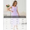 imageHomRain Womens Formal Casual Dress for Summer Lavender Bridesmaid Ruffle Dresses for Women 2025Lavender L
