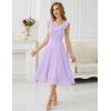 imageHomRain Womens Formal Casual Dress for Summer Lavender Bridesmaid Ruffle Dresses for Women 2025Lavender L