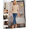 imageHomRain Womens Ruffle 34 Sleeve Sparkle Top Blouses Casual Shirts 2025 Crew Neck Glitter Night Out Tops for Elegant EveningChampagne