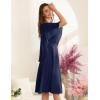 imageHomRain Womens Sleeveless Cape Dress with Chiffon Overlay Cocktail Formal Wedding Guest DressNavy