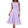 imageHomRain Womens Formal Casual Dress for Summer Lavender Bridesmaid Ruffle Dresses for Women 2025Lavender L