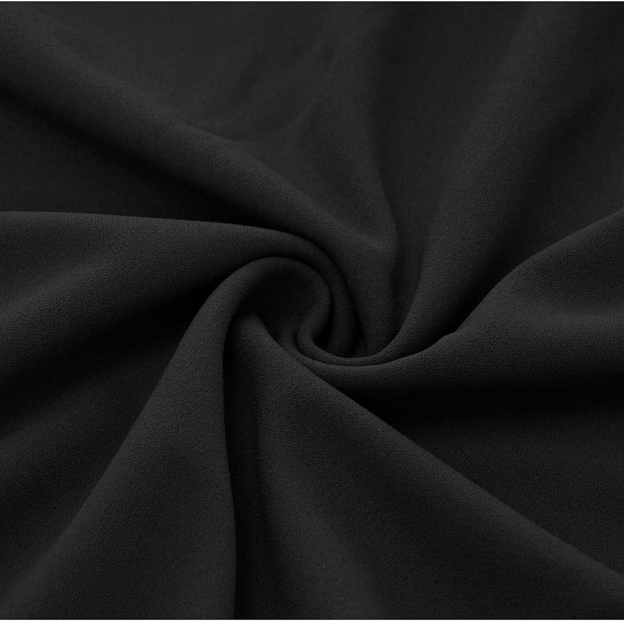 imageHomRain Wedding Guest Dresses for Women Vintage Short Sleeves Casual Fit and Flare Cocktail Formal Dress for Tea PartyBlack