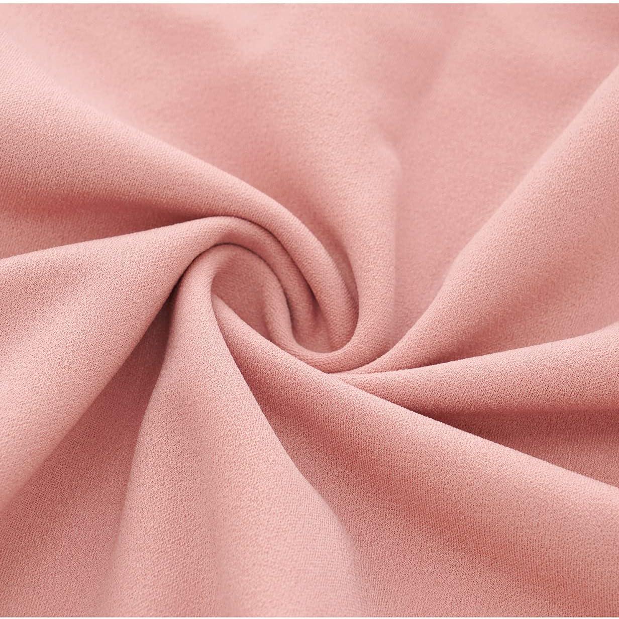 imageHomRain Wedding Guest Dresses for Women Vintage Short Sleeves Casual Fit and Flare Cocktail Formal Dress for Tea PartyBlush