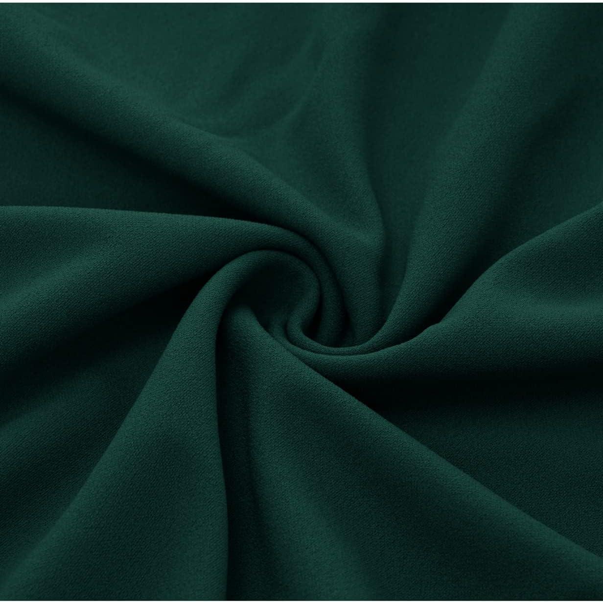 imageHomRain Wedding Guest Dresses for Women Vintage Short Sleeves Casual Fit and Flare Cocktail Formal Dress for Tea PartyDark Green