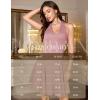 imageHomRain Glitter Sparkle V Neck Cocktail Dress for Women 2025 A Line Backless Halter Sequin Homecoming Evening Party DressesDustyrose