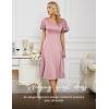 imageHomRain Wedding Guest Dresses for Women Vintage Short Sleeves Casual Fit and Flare Cocktail Formal Dress for Tea PartyGlitterblush