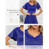 imageHomRain Wedding Guest Dresses for Women Vintage Short Sleeves Casual Fit and Flare Cocktail Formal Dress for Tea PartyGlitterroyalblue