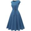 imageHomRain Dresses for Women Wedding Guest Formal Cap Dress for Evening Party Cocktail Aline Dress for Church ampamp Prom
