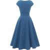 imageHomRain Dresses for Women Wedding Guest Formal Cap Dress for Evening Party Cocktail Aline Dress for Church ampamp Prom