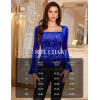 imageHomRain Womens Long Sleeve Sequin Velvet Tops Boat Neck Sparkly Party Blouse Evening Holiday Shiny Casual ShirtsRoyalblue