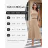 imageHomRain Womens 2 Piece Skirt SetsTube Top Maxi Skirt Sets 2 Piece Outfits for Wedding Formal CausalApricot
