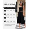 imageHomRain Womens 2 Piece Skirt SetsTube Top Maxi Skirt Sets 2 Piece Outfits for Wedding Formal CausalBlack