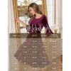 imageHomRain Womens Long Sleeve Velvet Midi Dresses for Wedding Guest Church Formal Winter Christmas Cocktail PartyVelvetburgundy