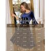 imageHomRain Womens Long Sleeve Velvet Midi Dresses for Wedding Guest Church Formal Winter Christmas Cocktail PartyVelvetnavy